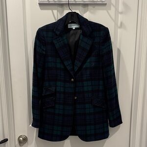 Tuckernuck Blue and Brown Plaid Blazer